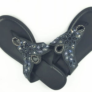 Brighton Jeweled Flip Flop Size 6